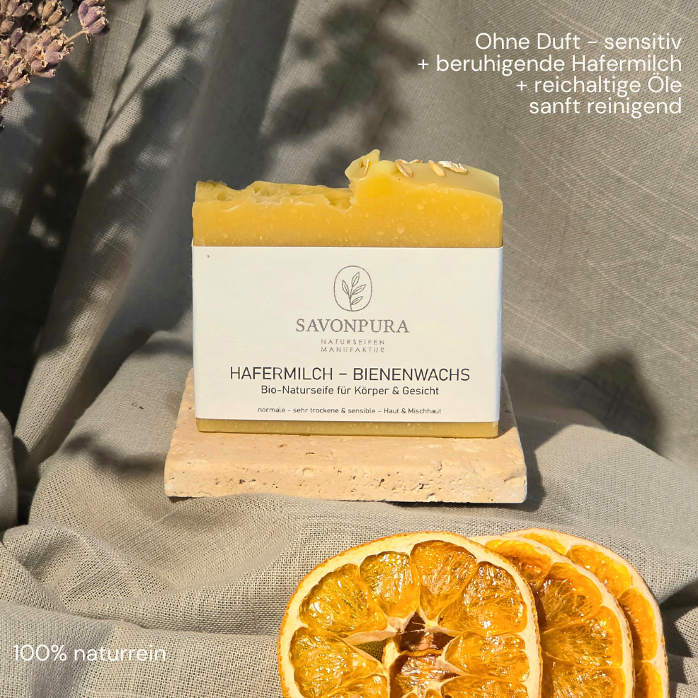 Naturseifen-Set „CREMIGE &amp; REICHHALTIGE AUSZEIT“ | 4 × 130 g