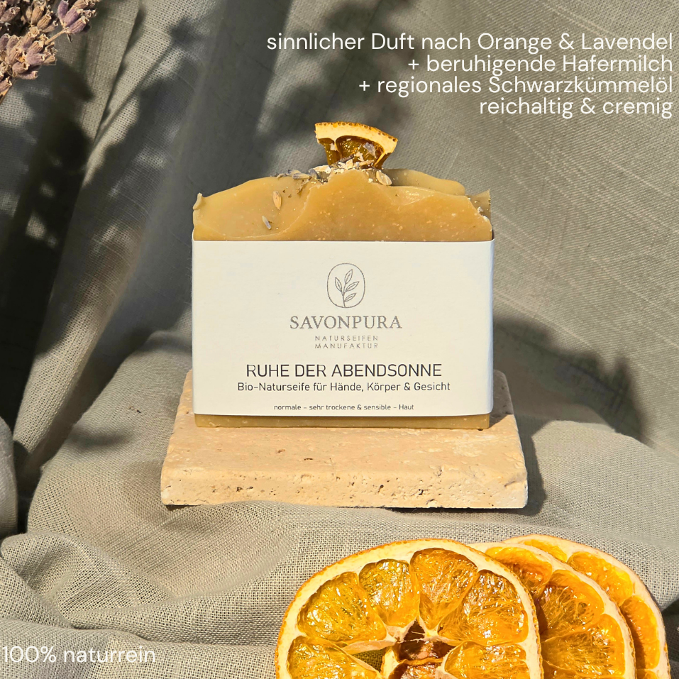 Naturseifen-Set „CREMIGE &amp; REICHHALTIGE AUSZEIT“ | 4 × 130 g